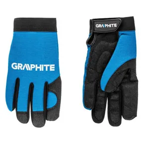 Arbeitshandschuhe aus Kunstleder, 97G100, elastischer Stoff, 10", Graphit